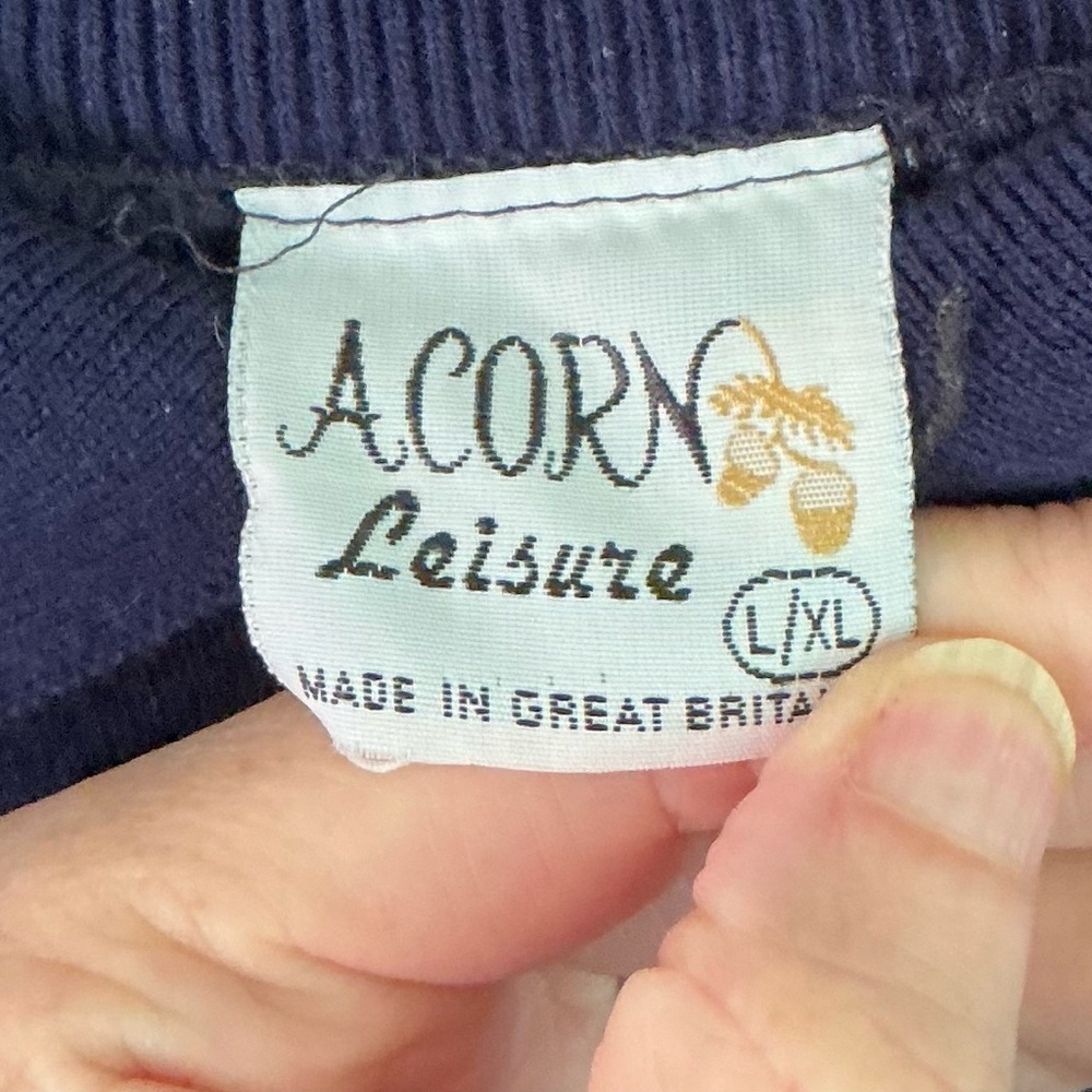 Vintage Sheep Embroidered Collared Sweater‎ UK Made Cottagecore Grandmacore - Picture 4 of 7